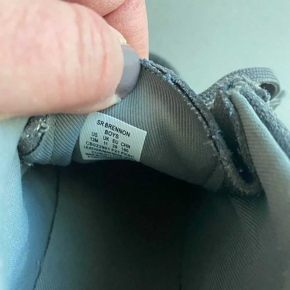 Stride Rite Boy's Size 12  Kids Brennon Gray Sneaker Boot Fall
